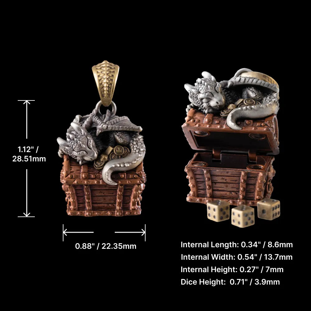 Dragon Treasure Chest Pendant Parameter