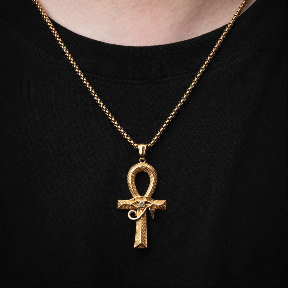Eye of Horus Ankh Pendant Details 07