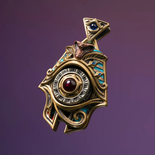Eye of Horus Spinner Pendant V27 Details 01