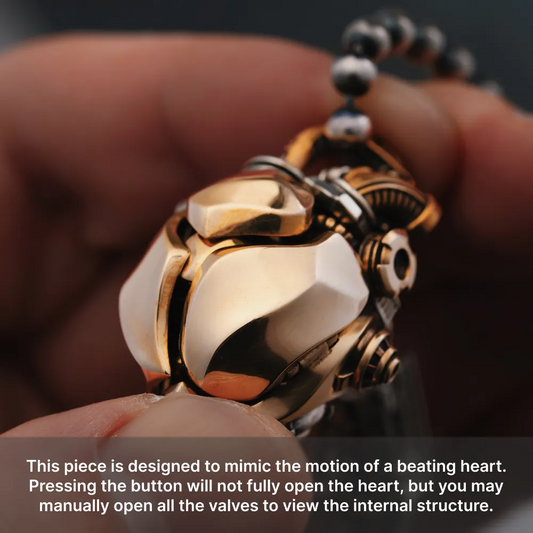 Mechanical Heart Pendant Details 01