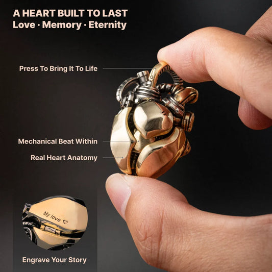 Mechanical Heart Pendant Details 03