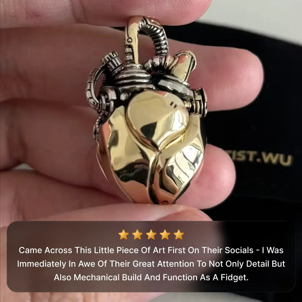 Mechanical Heart Pendant Details 16