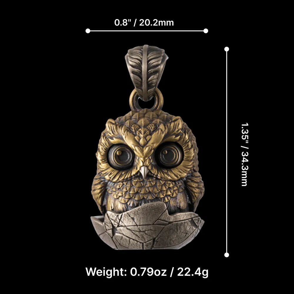 Owl Fidget Pendant
