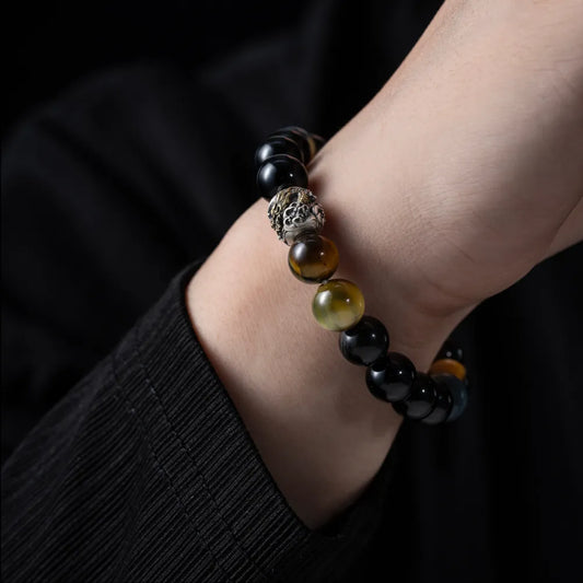 Obsidian Dragon Bracelet
