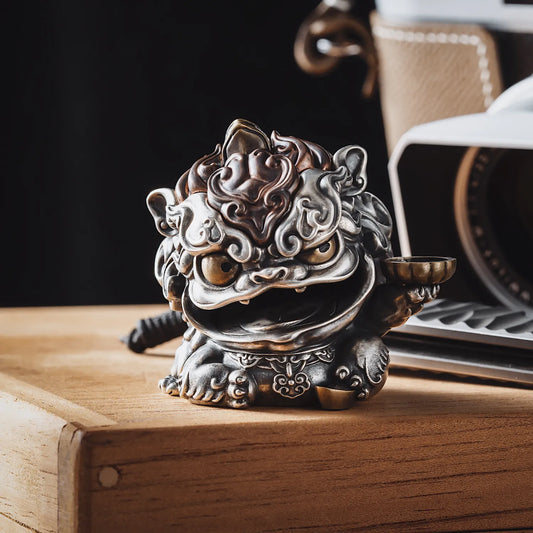 Oxidized Silver Pixiu Ornament Details 06