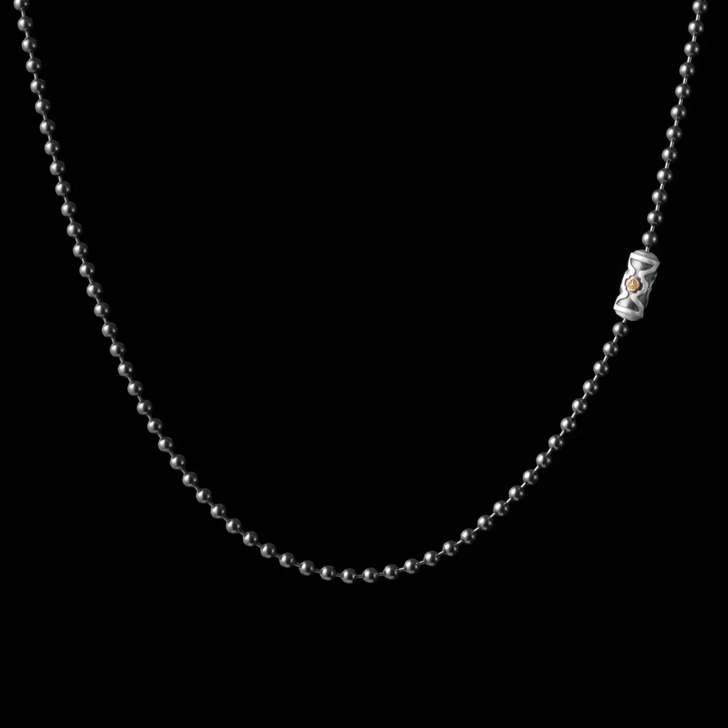 Amazing 3mm Ruyi Ball Chain Necklace Silver Ball Chain COPPERTIST WU amazing-3mm-ruyi-ball-chain-necklace-silver-ball-chain-coppertist-wu