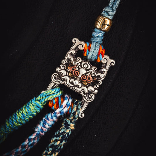 Oxidized Silver Tibetan Accessory Clap Details 09