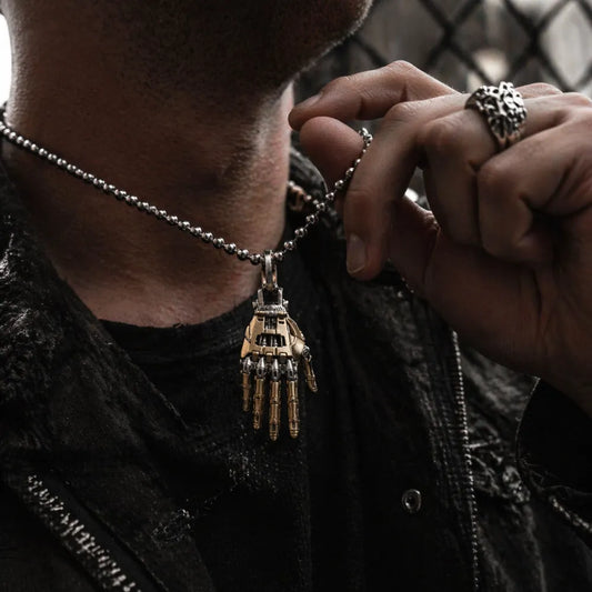 Mechanical Hand Pendant Detail 02