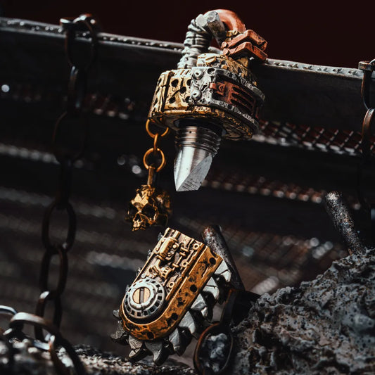 Rustborn Chainsaw Box Opener Pendant