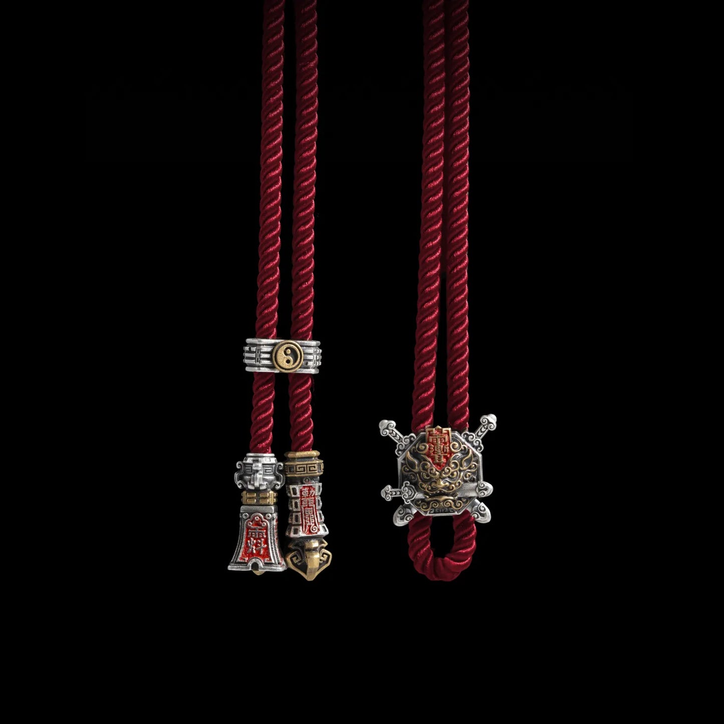 Shan Gui Lion Sword Rope Necklace