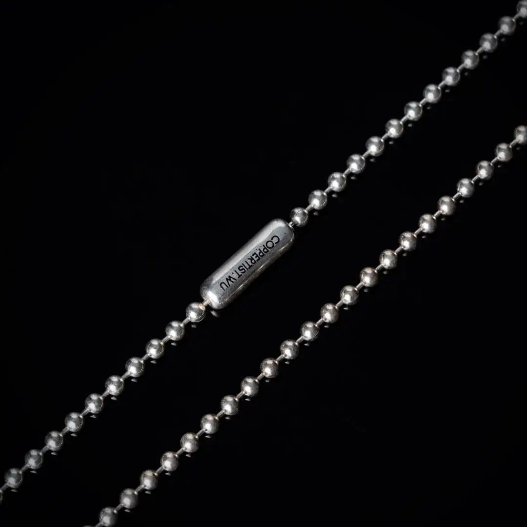 Solid 925 Sterling Silver Italian Ball Bead Chain 3mm Necklace