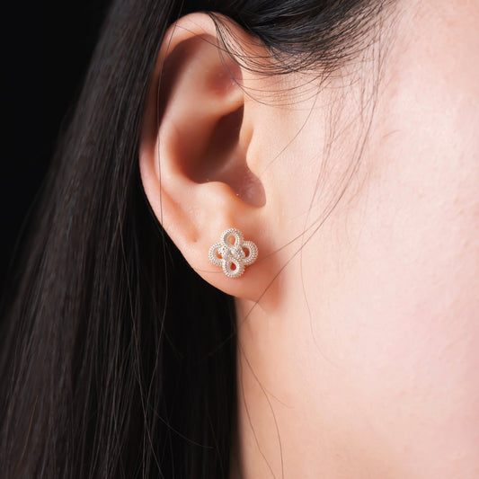 Double Snake Stud Earrings