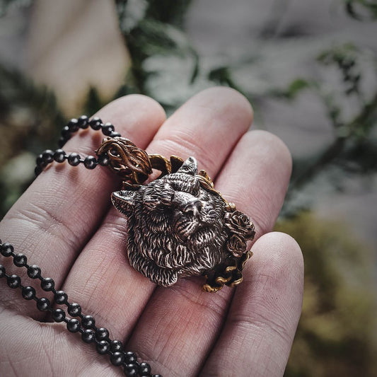 Silver Tiger Necklace Pendant Real Shot