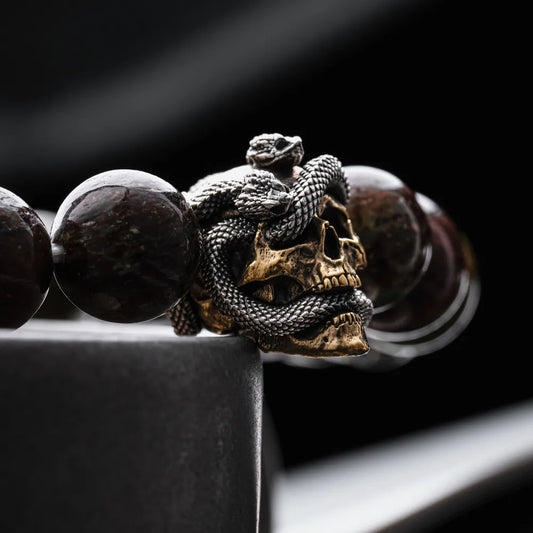Skull & Snake Bead