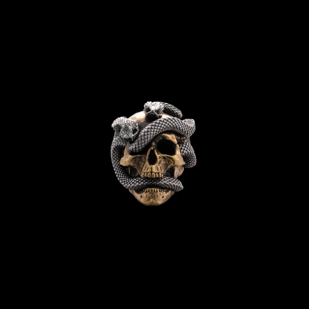 Skull & Snake Bead Bracelet
