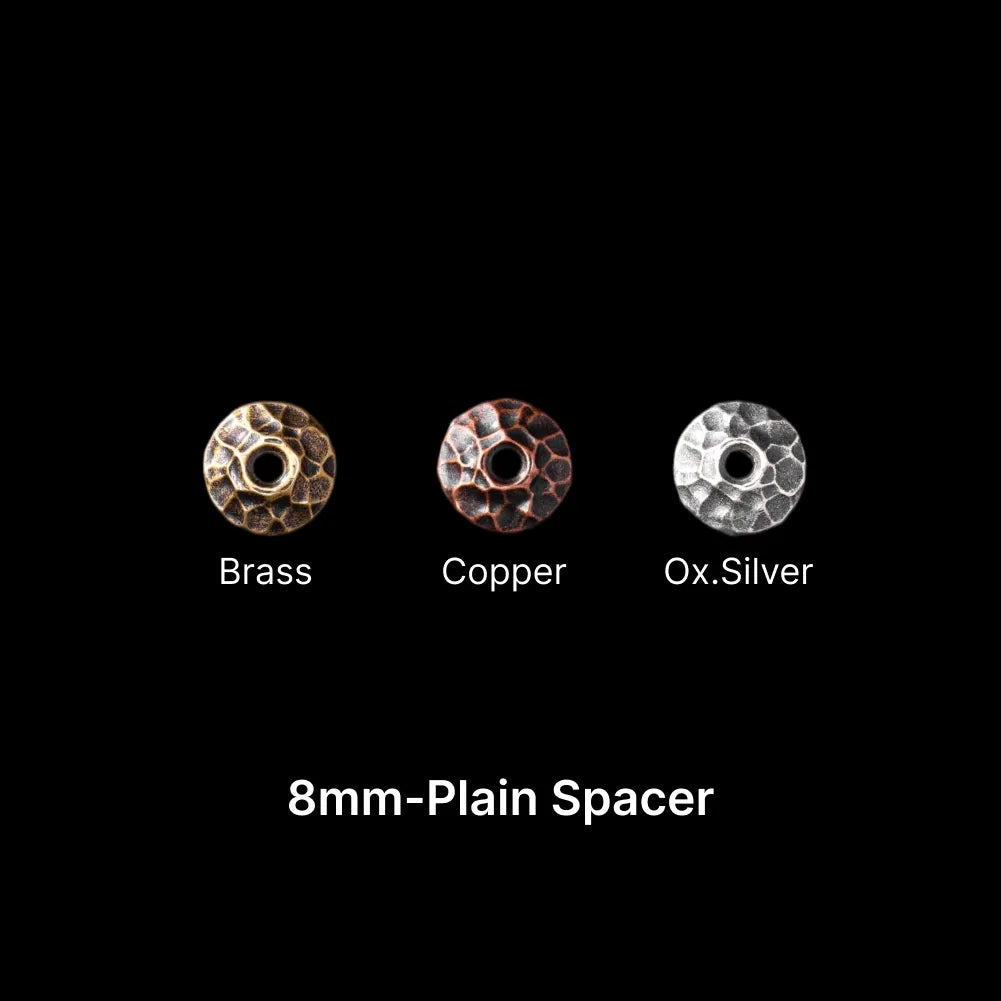 Taoist Silver Chip Spacer - Bracelet