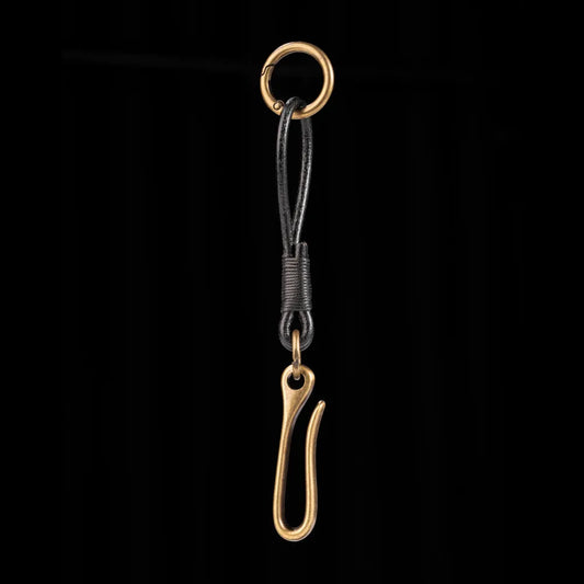 U-Lock Leather Keychain