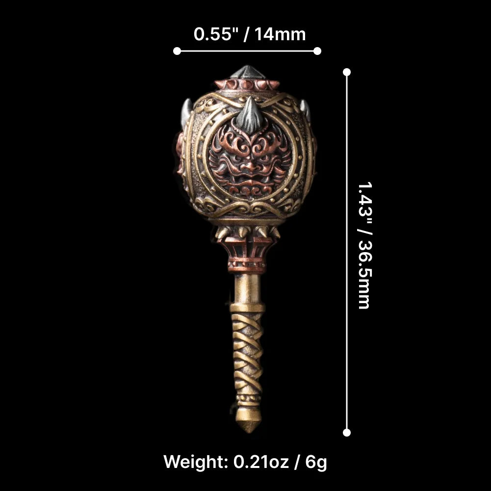 White Bronze With Brass With Copper Xiezhi War Hammer Parameter 01