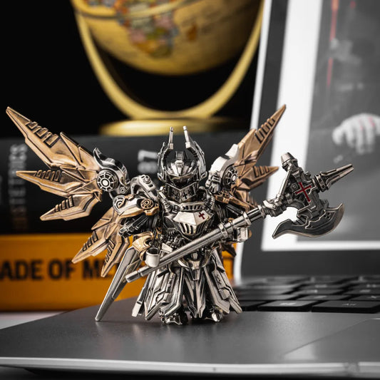 White Bronze With Bronze Mech Justicar Details 05