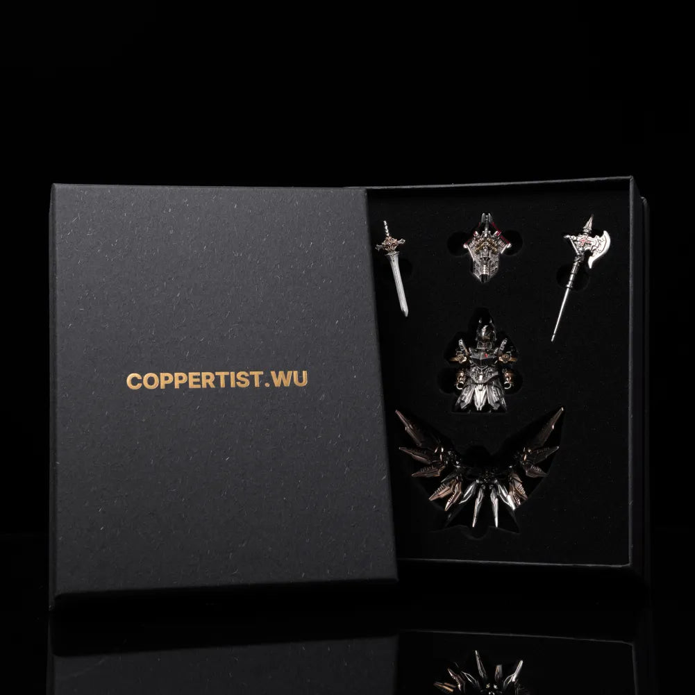 White Bronze With Bronze Mech Justicar Details 10