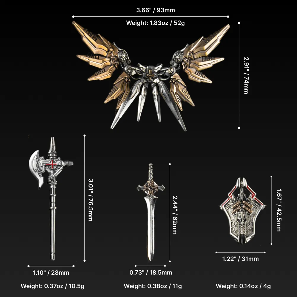 White Bronze With Bronze Mech Justicar Details 10