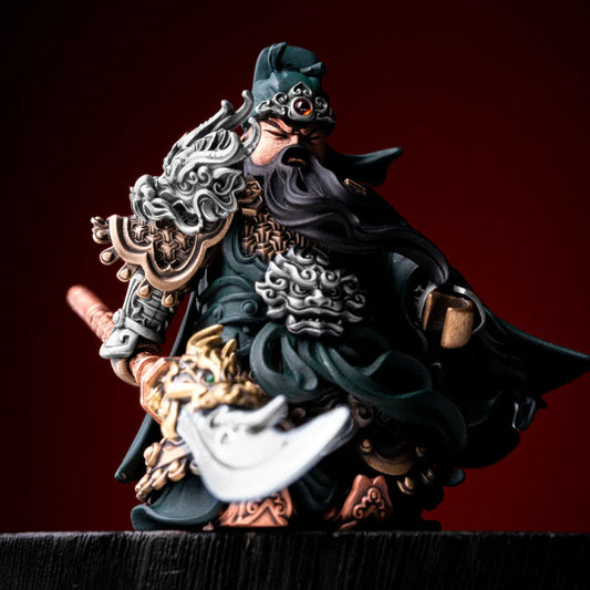 White Bronze With Copper With White Bronze Guan Yu Details 02