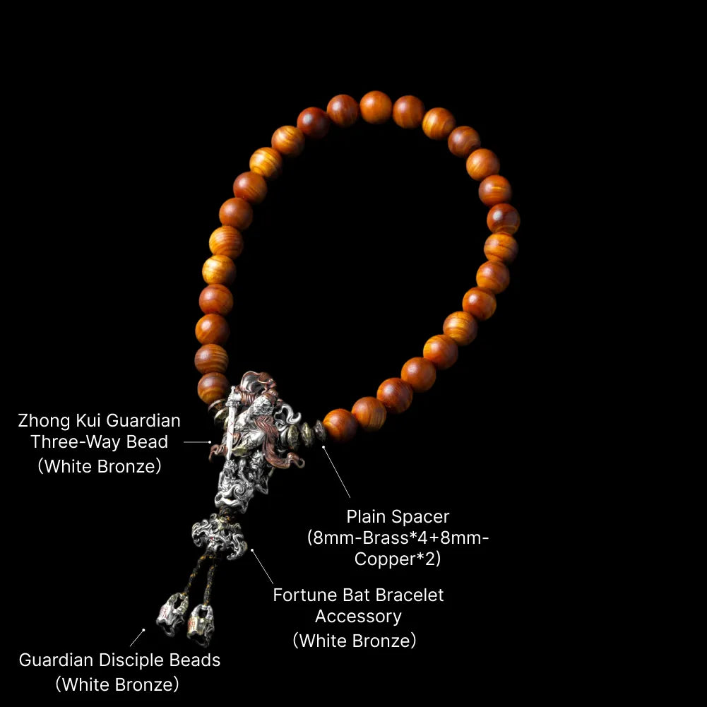 Zhong Kui Guardian Three-Way Bead