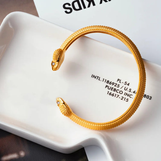 Customized Gold Amphisbaena Bracelet 01