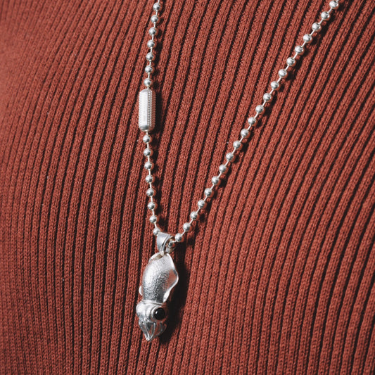 Snake Scale Ball Chain Necklace - 4mm