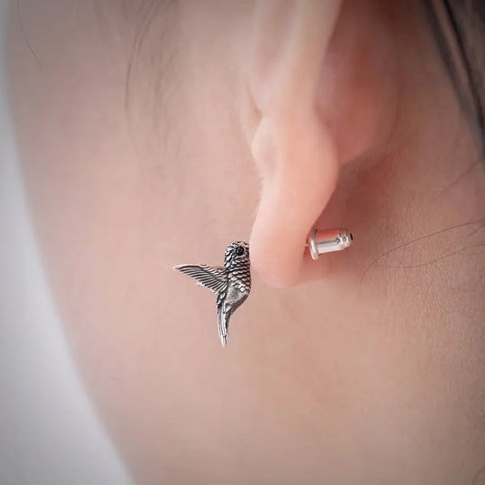 hummingbird stud earrings Real Shot