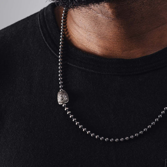 silver star tortoise clasp necklace details01