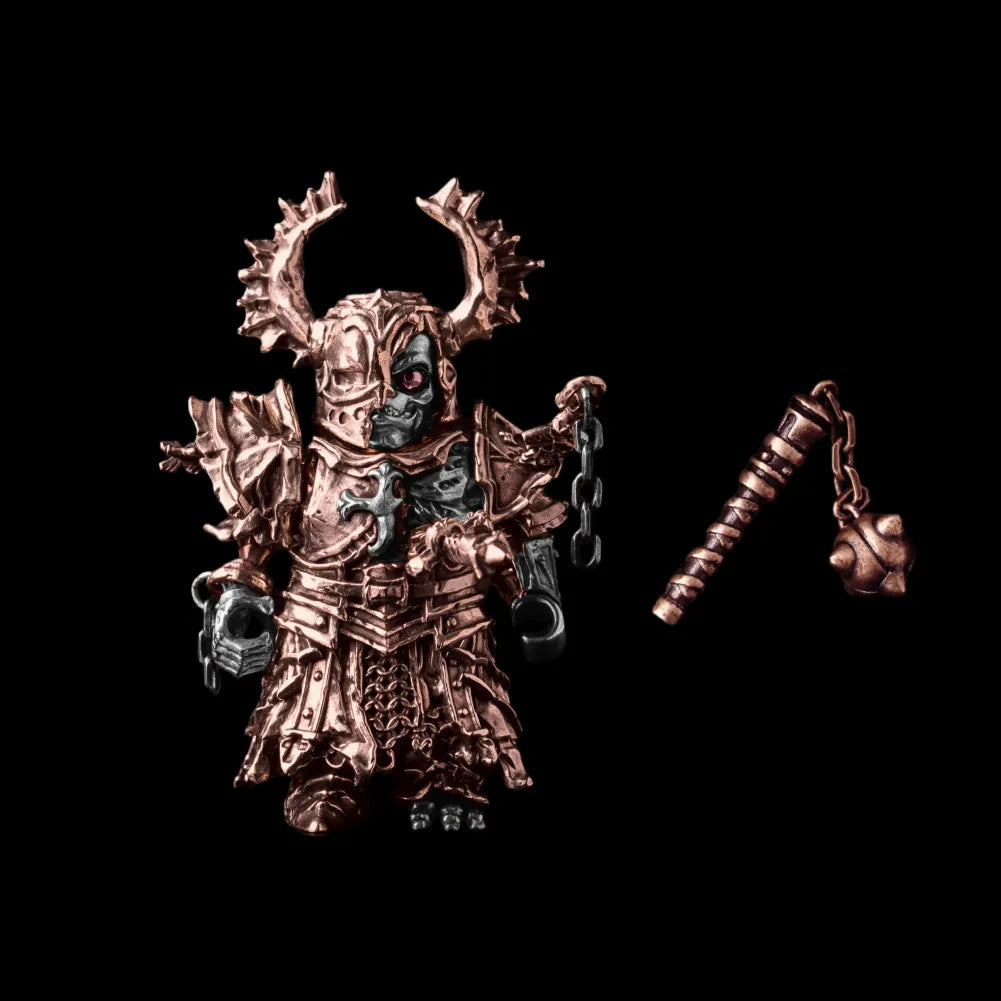 Undead Crusader in Copper & White Bronze with Fallen Crusader head and Crusader Sword
