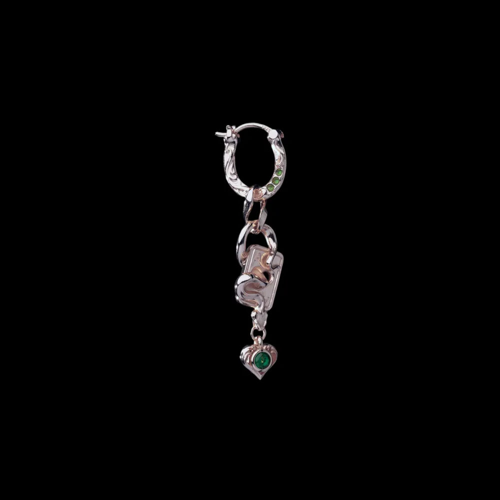 Wild Card Earrings in 14K Rose Gold — single