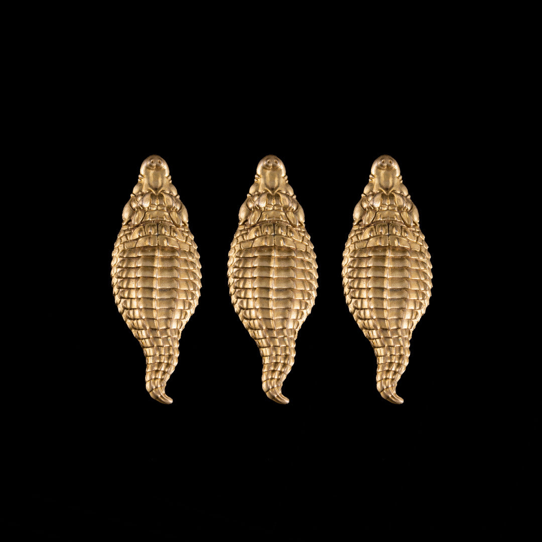 Brass crocodile series 3pcs