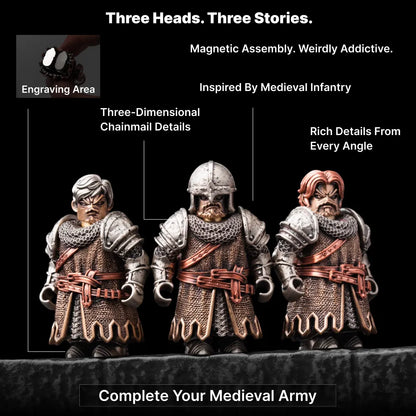 The Unnamed: Medieval Infantry three heads three stories