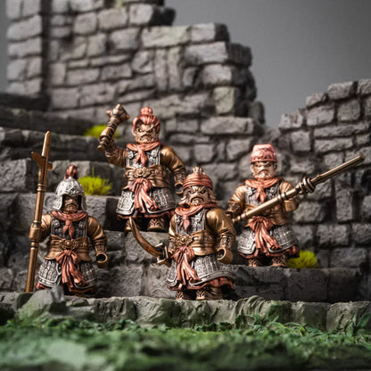The Unnamed: Song Infantry warrior quartet castle scene