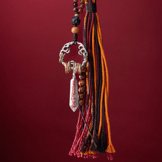 Masterblade Talisman Keychain Crimson Resolve Red Background