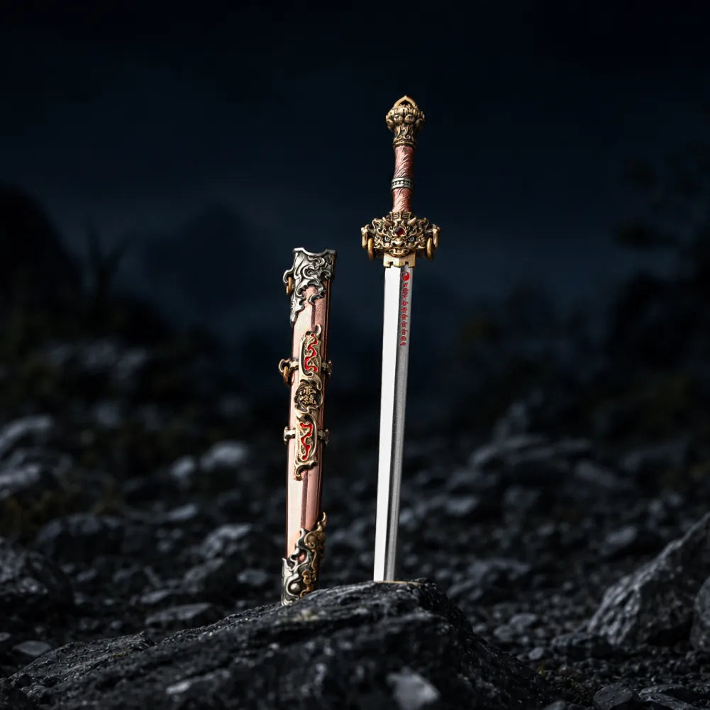 Xuantian Sword Hero Standing With Sheath