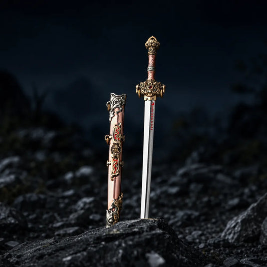 Xuantian Sword Hero Standing With Sheath