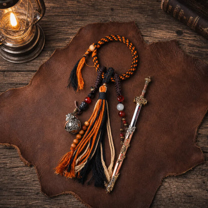 Xuantian Sword Set Sword And Gourd Tassel Flat Lay