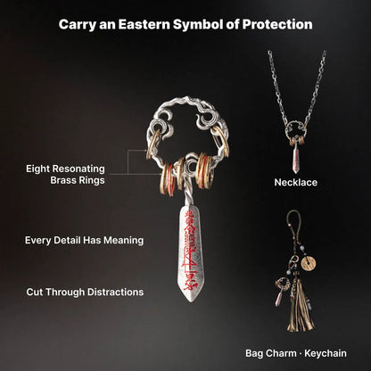 Masterblade Talisman Keychain Eastern Protection Symbol Story