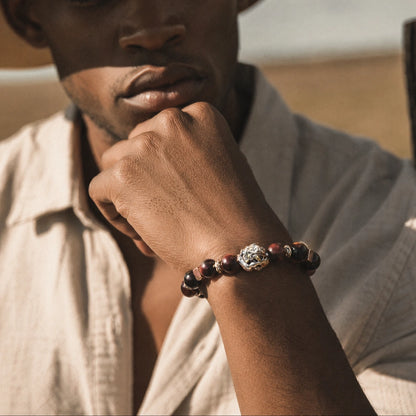 Mountain Guardian Bracelet Mens Wrist Portrait