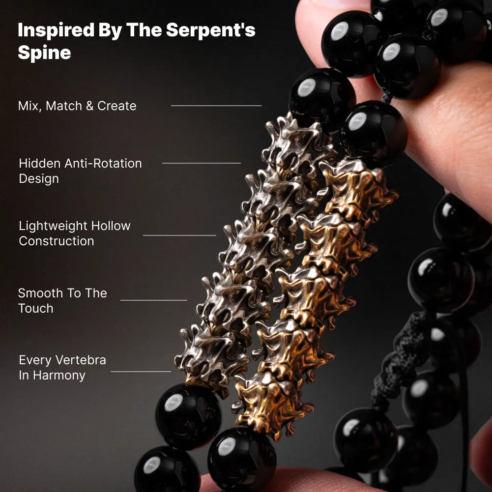 03 Serpent Spine Beaded Bracelet Serpent Spine Design Details