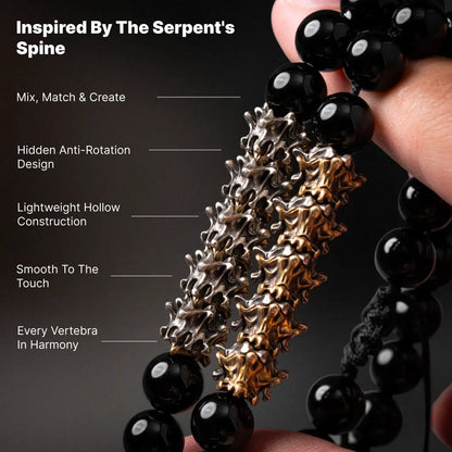 03 Serpent Spine Beaded Bracelet Serpent Spine Design Details