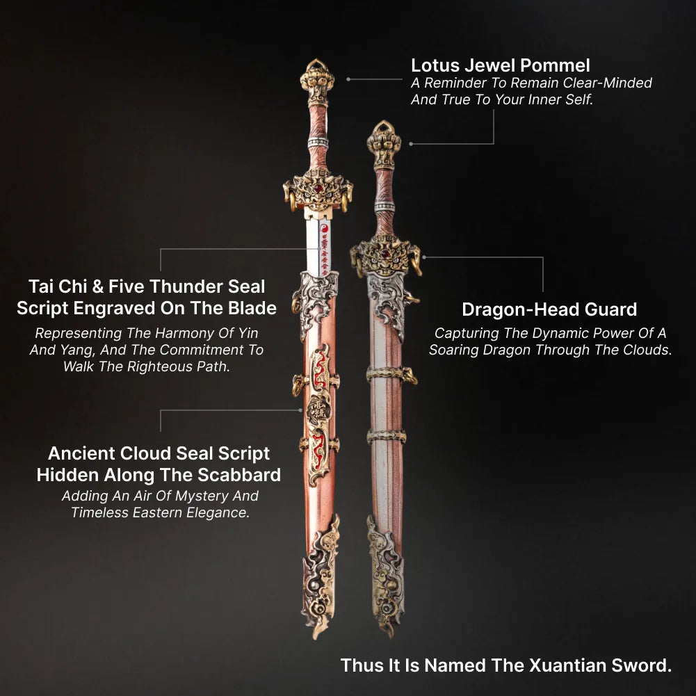 Xuantian Sword Design Feature Callouts