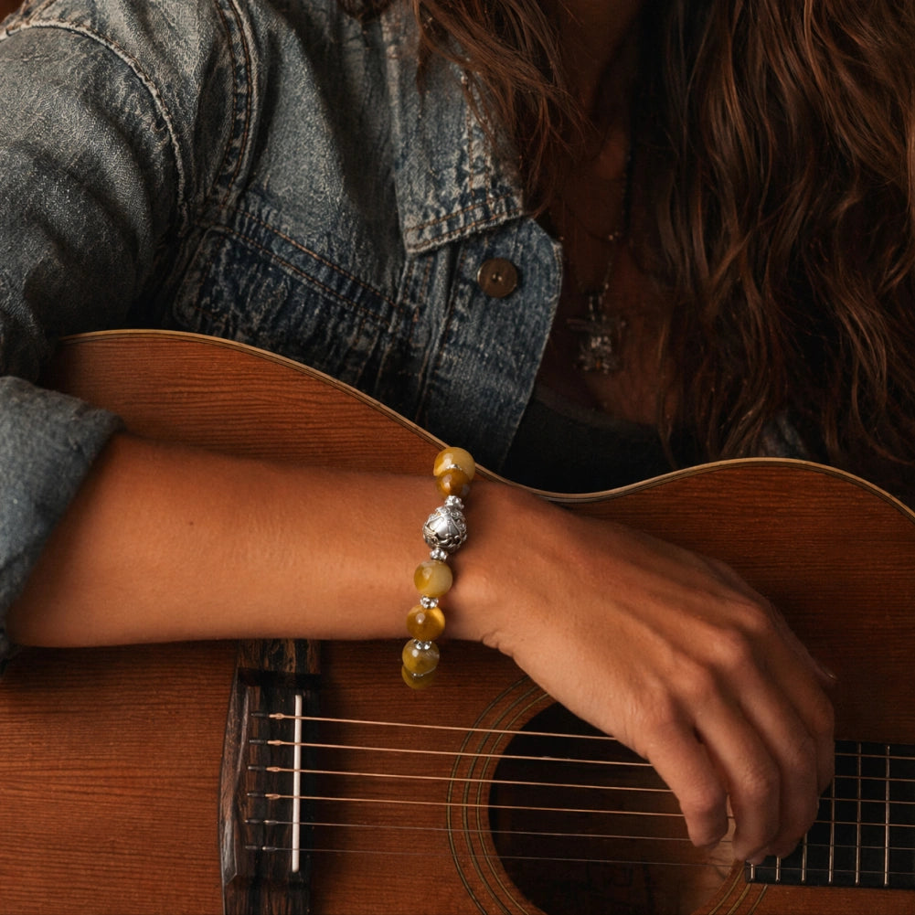 Golden Current Bracelet Musician Wrist Lifestyle