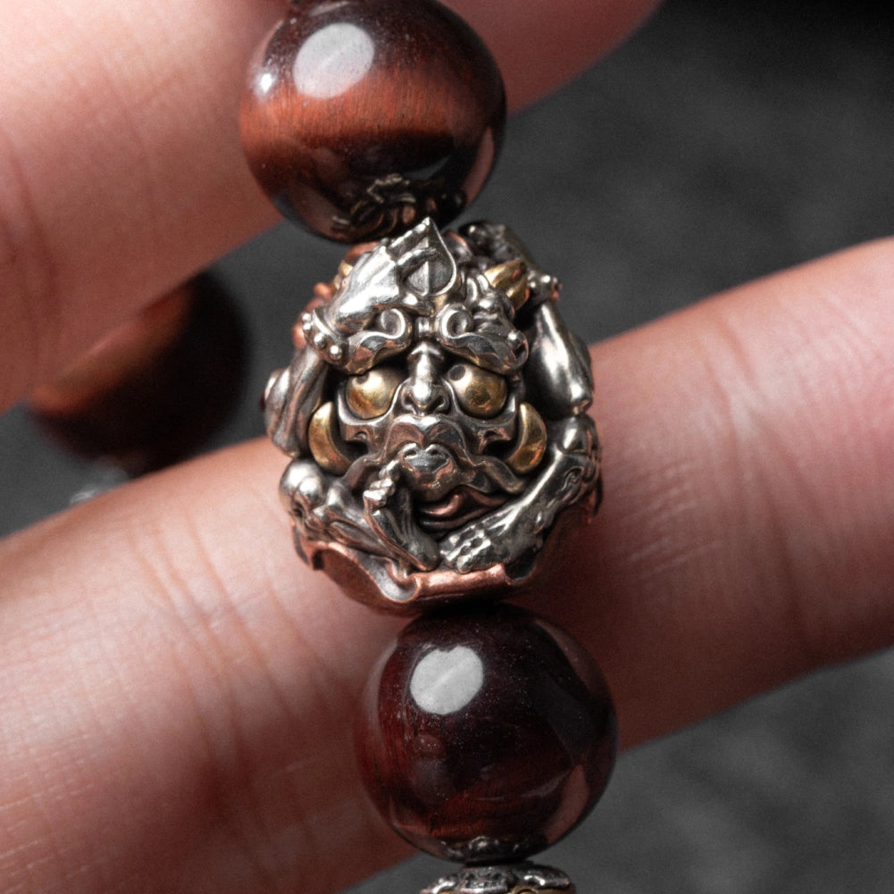 Mountain Guardian Bracelet Guardian Spirit Bead Close Up