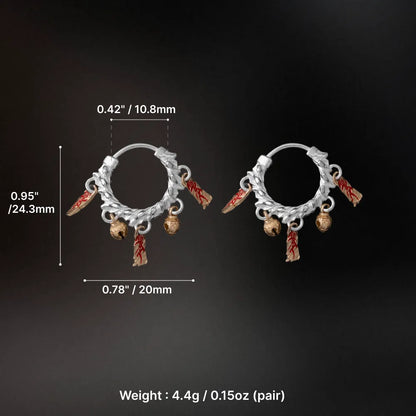 09 Celestial Chime Earrings Silver Size And Weight Guide