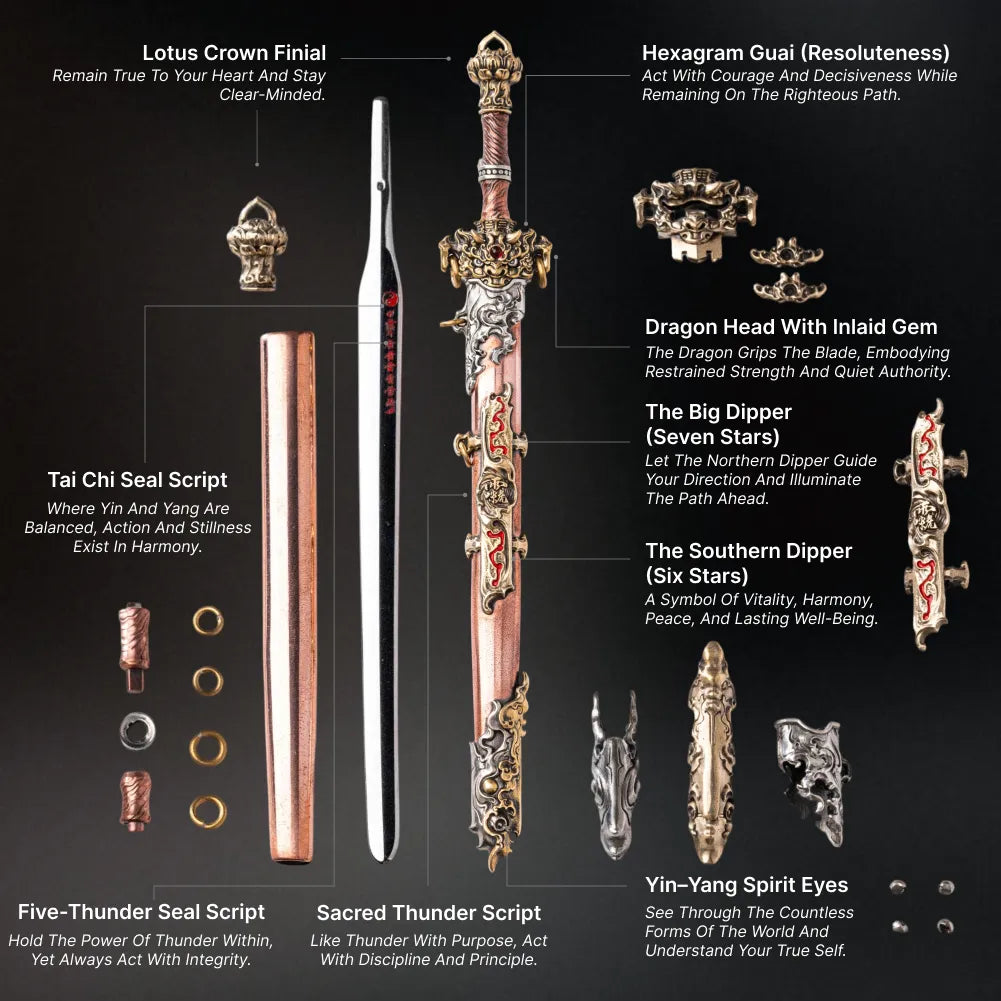 Xuantian Sword Engraved Parts Breakdown