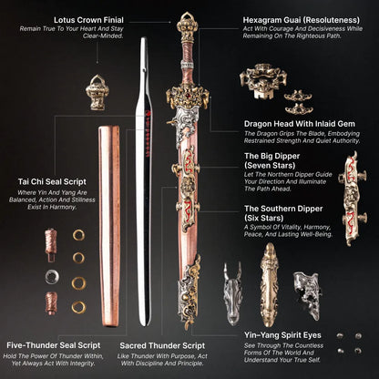 Xuantian Sword Engraved Parts Breakdown